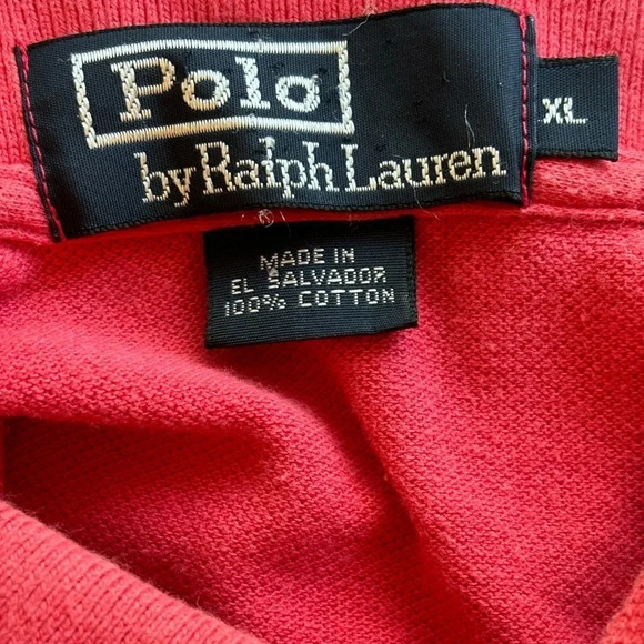 Polo Ralph Lauren Men's Red Watermelon Short Sleeve 2 Button Polo Shirt Size XL - Picture 3 of 5